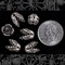 Long Pointed Filigree12mm x 10mm Antiqued Silver Plated Brass Bead Caps - Set of Six - S-BC18